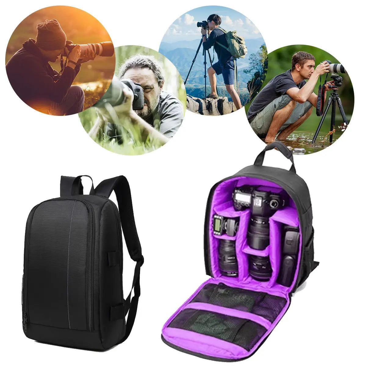 Waterproof DSLR Camera Backpack – Outdoor Photo Bag for Nikon Canon Camera Backpack HIP