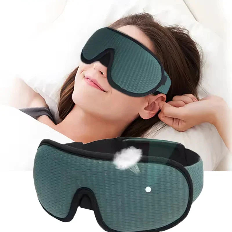 3D Contoured Sleep Mask – Blackout, Breathable & Adjustable Sleep Eye Mask HIP