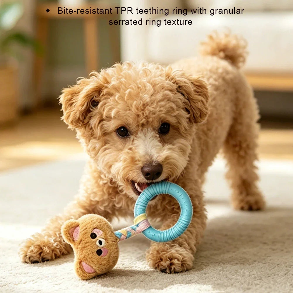 Bite Resistant Rubber Dog Toys TPR Dog Interactive Toys Fun Relaxation for Small Medium-sized Dog Interactive Teeth Grinding Toy HIP