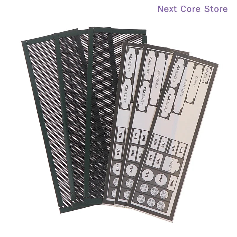 3-Pack PVC Dust Filter for PC Chassis I/O Shield – Universal PC Case Dust Filter HIP