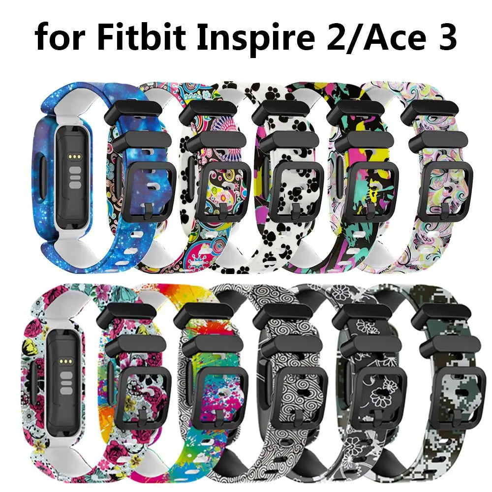 Silicone Band for Fitbit Ace 3 & Inspire 2 – Kids Strap Watch Replacement Band HIP
