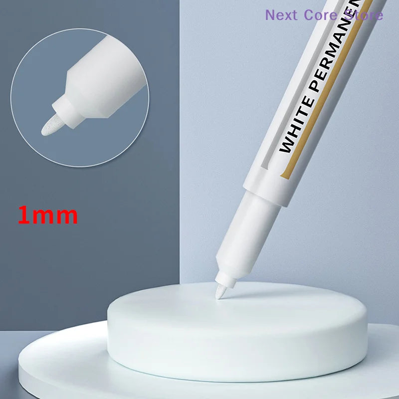 White Marker Pen 2.0mm – Waterproof Oily Ink, All Surfaces White Marker Pen HIP