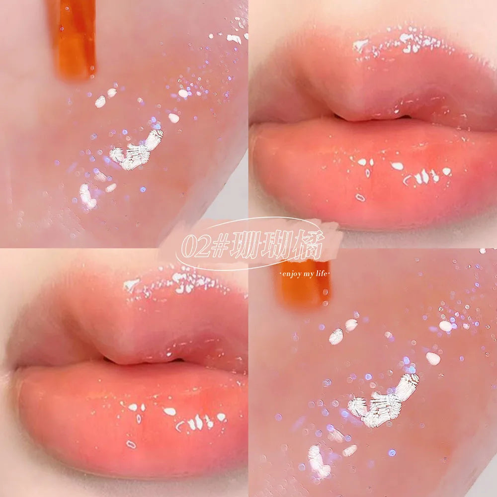 Shiny Pearl Moisturizer Color-changing Lip Gloss Transparent 3D Holographic Lip Plumping Oil Lip Make Up Plumper Nutritious Care HIP B-type 2