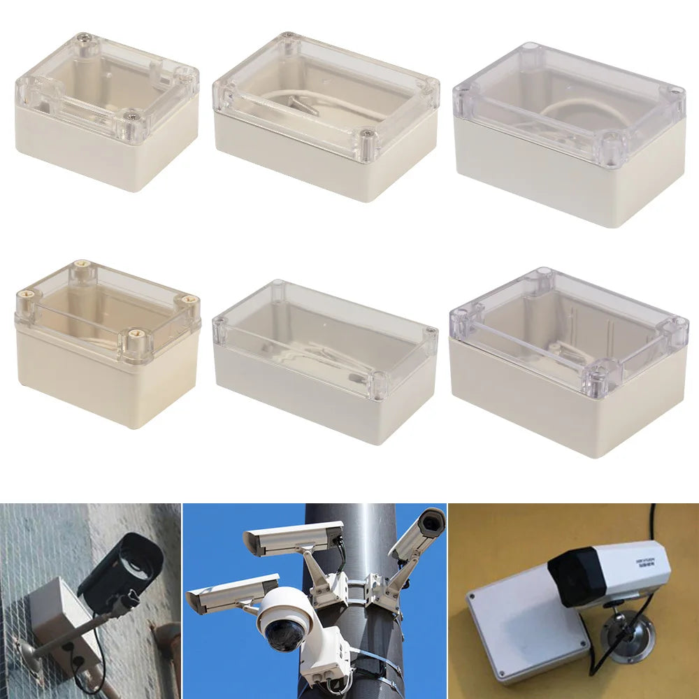 IP65 Waterproof ABS Junction Box – Transparent Cover Outdoor Waterproof Enclosure Box HIP