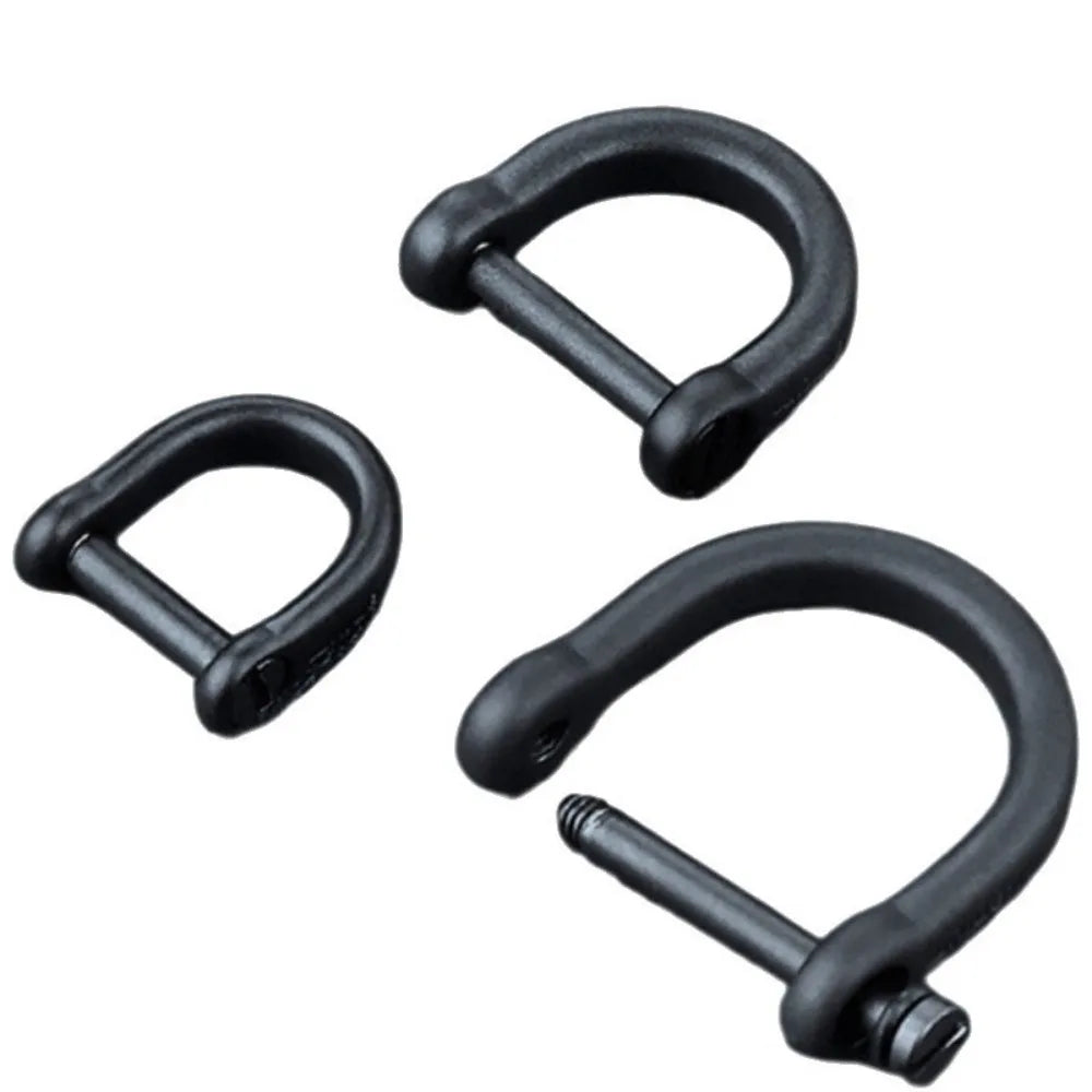 Titanium Alloy Horseshoe Buckle Shackle Key Ring – 10 Styles Titanium Shackle Buckle HIP