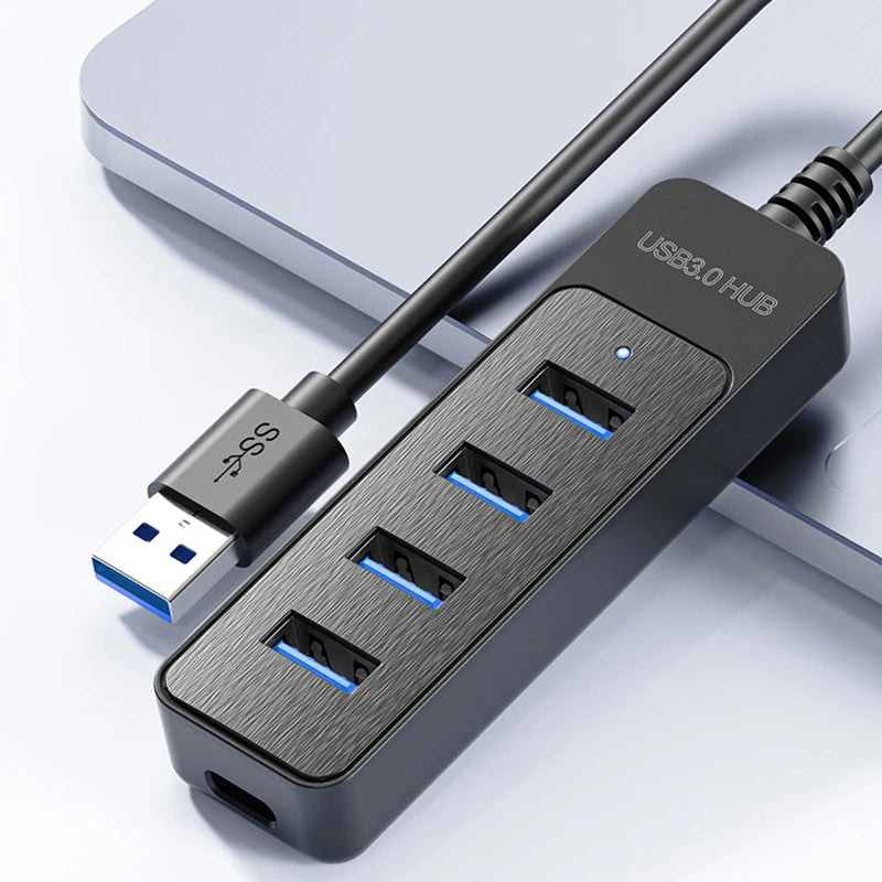 4-Port USB 3.0 Hub Splitter High-Speed Expander for Laptop & PC USB Hub HIP