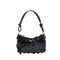 Sparkling Sequin Shoulder Bag | Korean Style Glam Tote Sequin Shoulder Bag HIP Black