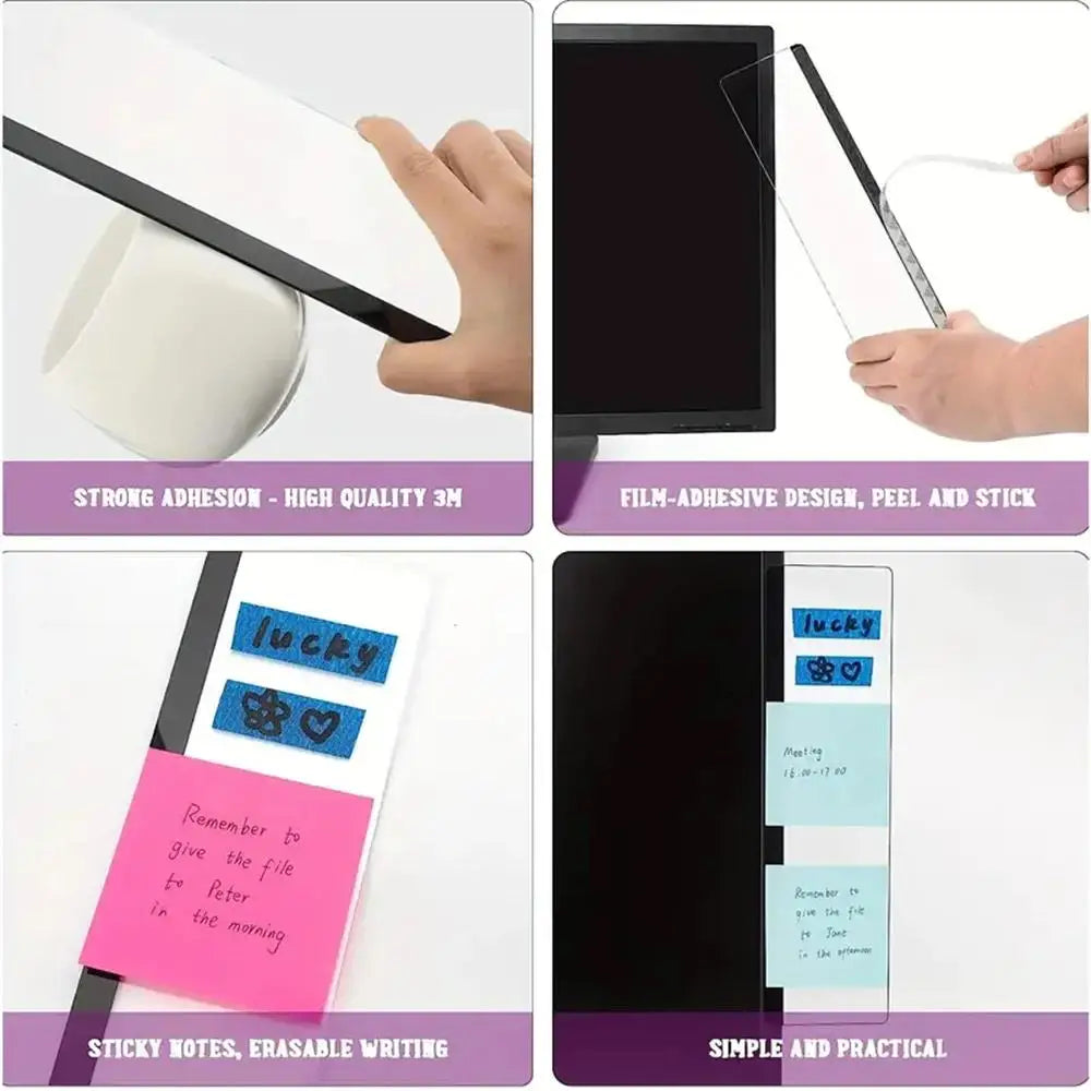 Monitor Memo Clip Board – Sticky Note Holder for Desk Monitor Note Holder HIP