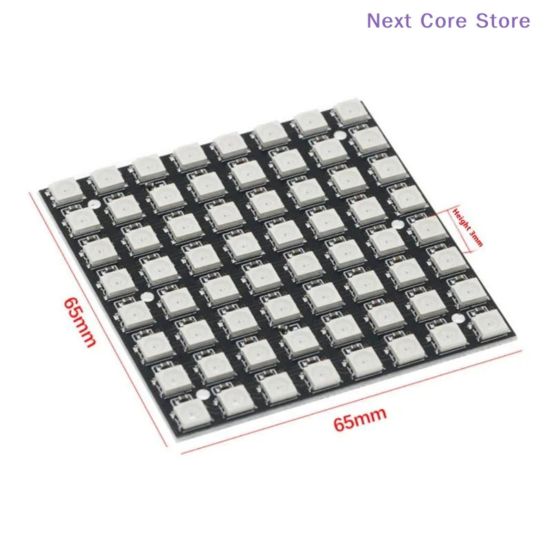8x8 WS2812B RGB LED Matrix Module – 64 Full-Color LEDs Arduino LED Matrix Module HIP