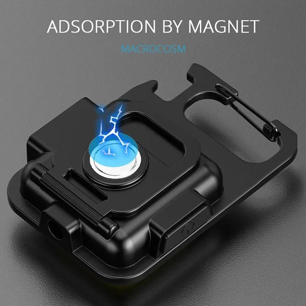 ESMARTER COB Keychain Flashlight – Rechargeable Mini EDC Torch EDC Keychain Flashlight HIP