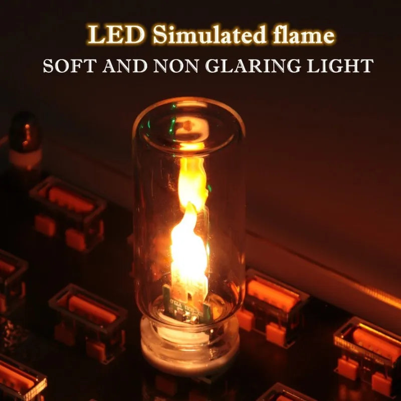 USB LED Flickering Flame Candle Night Light – Touch Control LED Decorative Lamp HIP