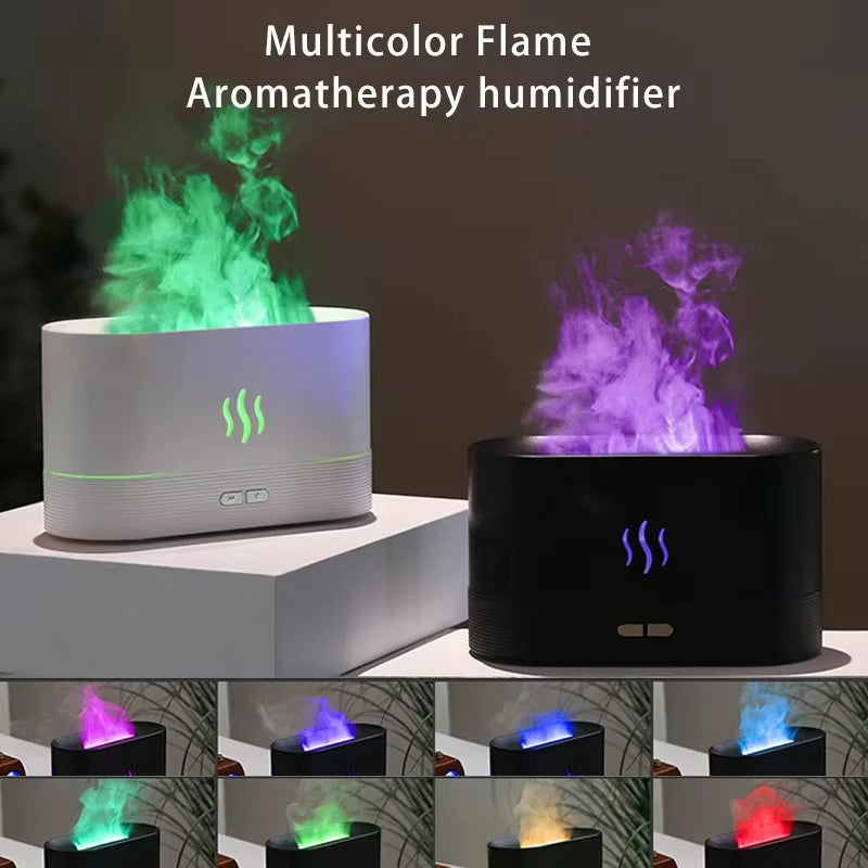 Aroma Flame Diffuser 180ml Ultrasonic Cool Mist Humidifier Aroma Flame Diffuser HIP