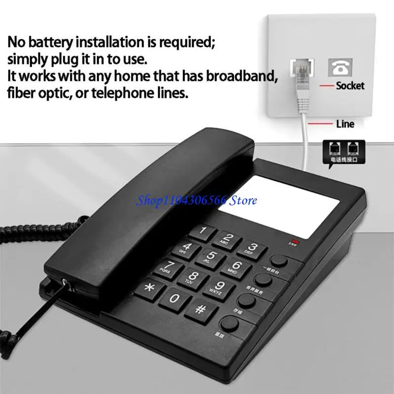 Hotel Room Wall Mount Telephone – RJ11 Intercom Phone C205 Hotel Room Telephone HIP