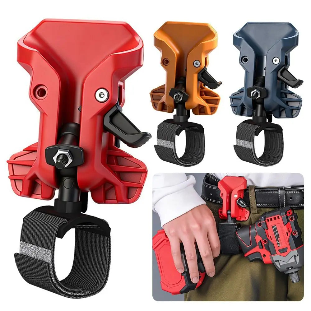 Self-Locking Drill Holder Belt Clip – Quick Release Tool Hook Tool Belt Clip HIP