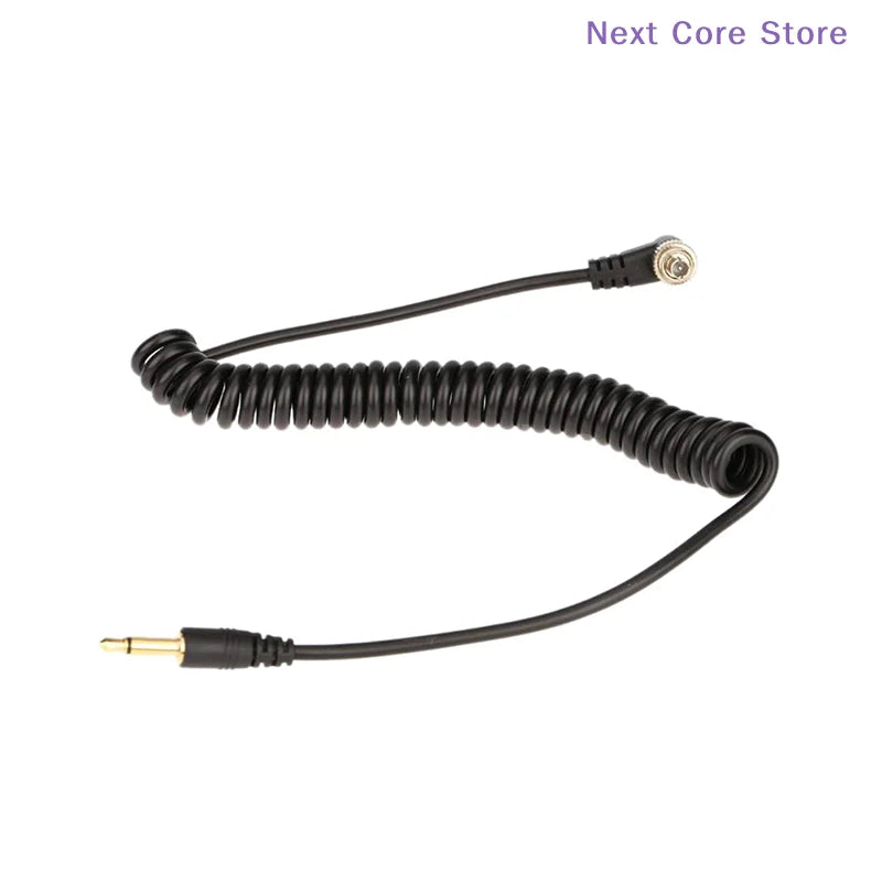 3.5mm to PC Flash Sync Cable Screw Lock – Studio Trigger Flash Sync Cable HIP