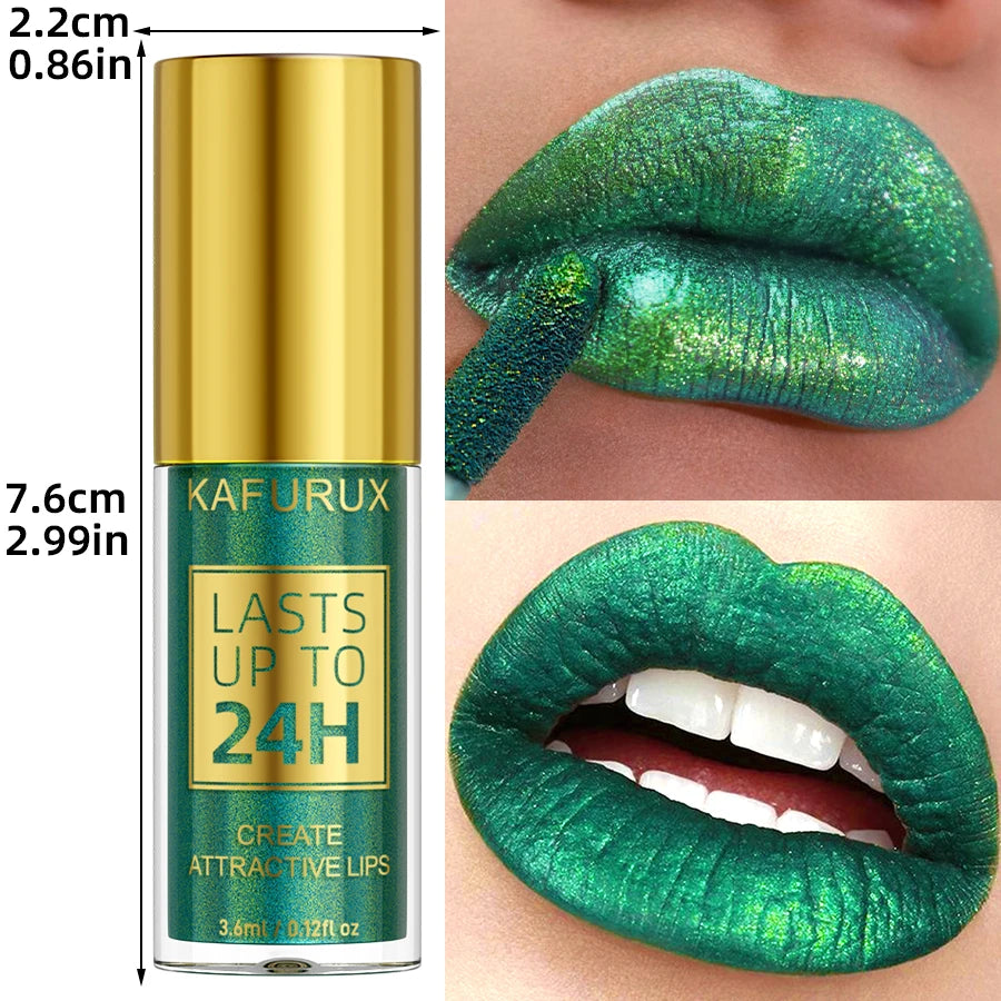 KAFURUX 3-Color Glitter Lip & Eye Pencil – Waterproof Shimmer Glitter Lip Pencil HIP