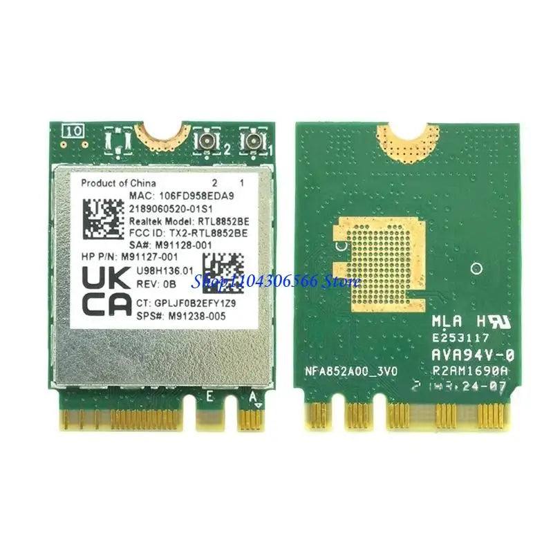 RTL8852BE AX1800 Dual-Band WiFi 6 + Bluetooth 5.2 M.2 Card WiFi Network Card HIP