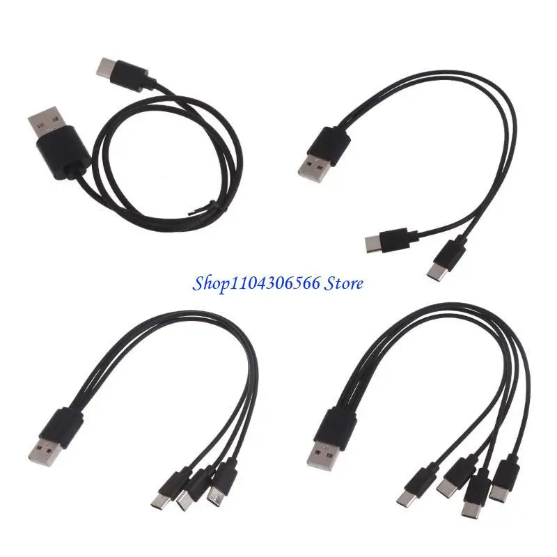 3-in-1 & 4-in-1 USB-C Multi Charging Cable for Phones & Tablets Multi USB-C Cable HIP