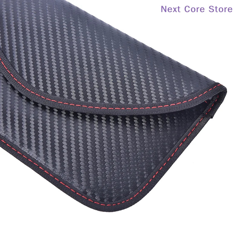 Black Faraday Signal Blocking Bag – Car Key & Phone Wallet Faraday Signal Bag HIP