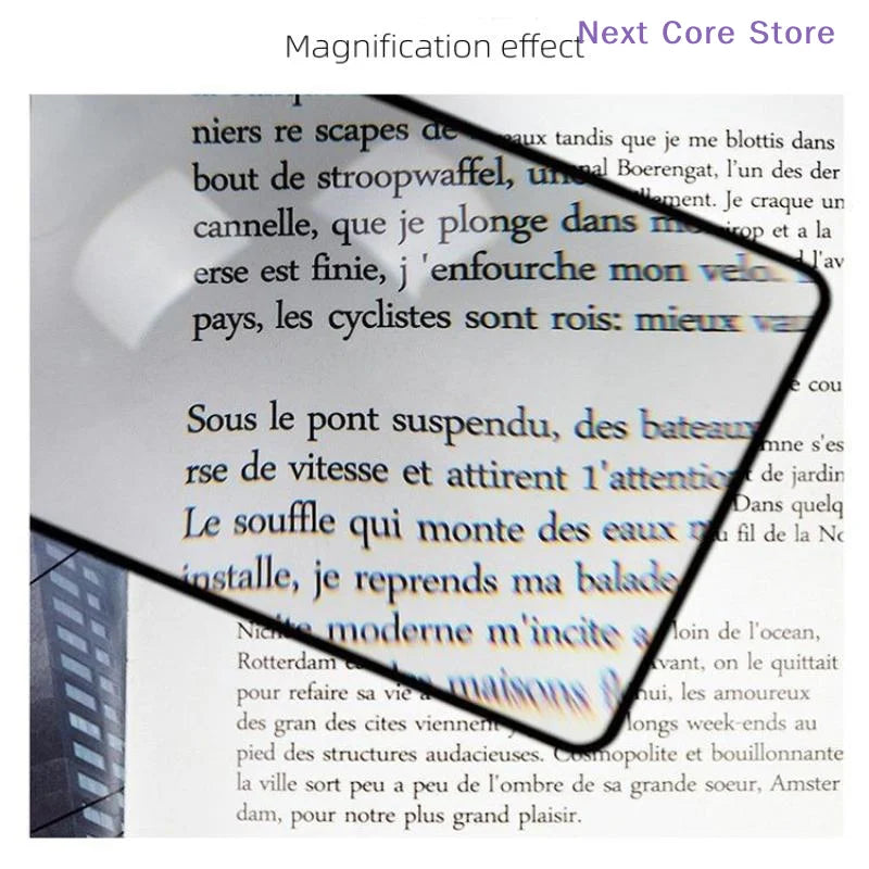 Full Page Sheet Magnifier – Ultra-Thin 20x Reading Lens Sheet Magnifier HIP