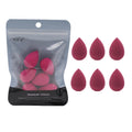 6pcs Mini Makeup Sponge Puff Beauty Powder Sponge for Makeup Concealer Liquid Foundation Face Cosmetic Puff Make Up Sponge HIP Wine Red With Bag