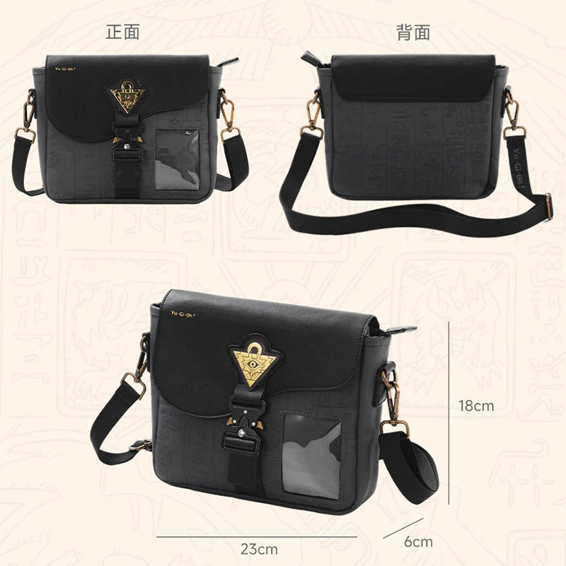 Yu-Gi-Oh! Pharaoh Vintage PU Leather Crossbody Bag | Moeyu Anime Crossbody Bag HIP