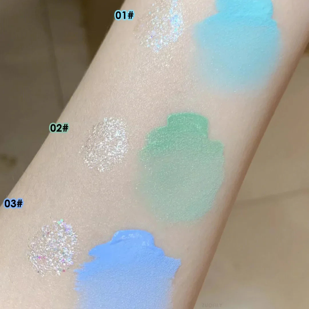 Double-headed Liquid Eye Shadow Matte Sequins Pearlescent Eye Makeup Lying Silkworm Brightening Droplet Tear Makeup Beauty Tools HIP