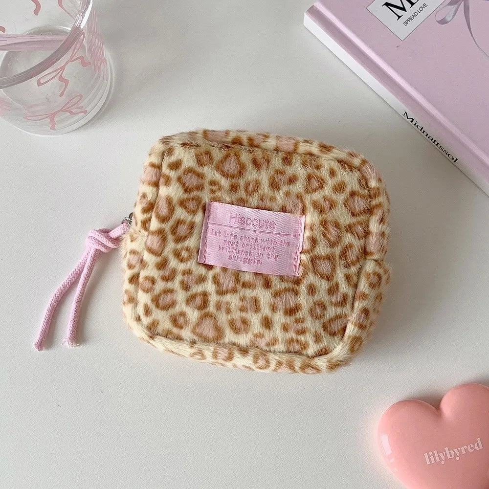 Leopard Print Makeup Pouch – Large Capacity Cosmetic Bag Cosmetic Storage Bag HIP