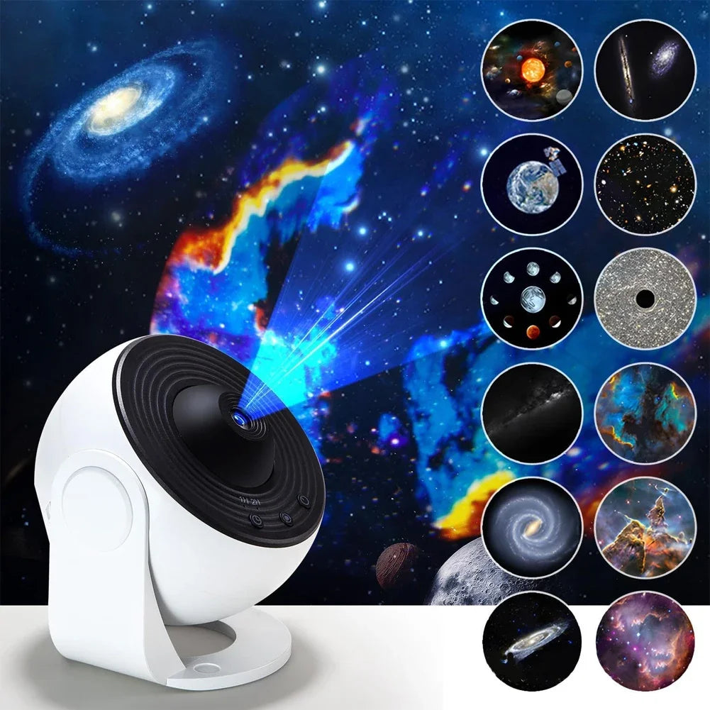 13 in 1 Star Projector, Night Light Galaxy Projector Starry Sky Projector 360° Rotate Planetarium Lamp For Kids Bedroom Deco HIP