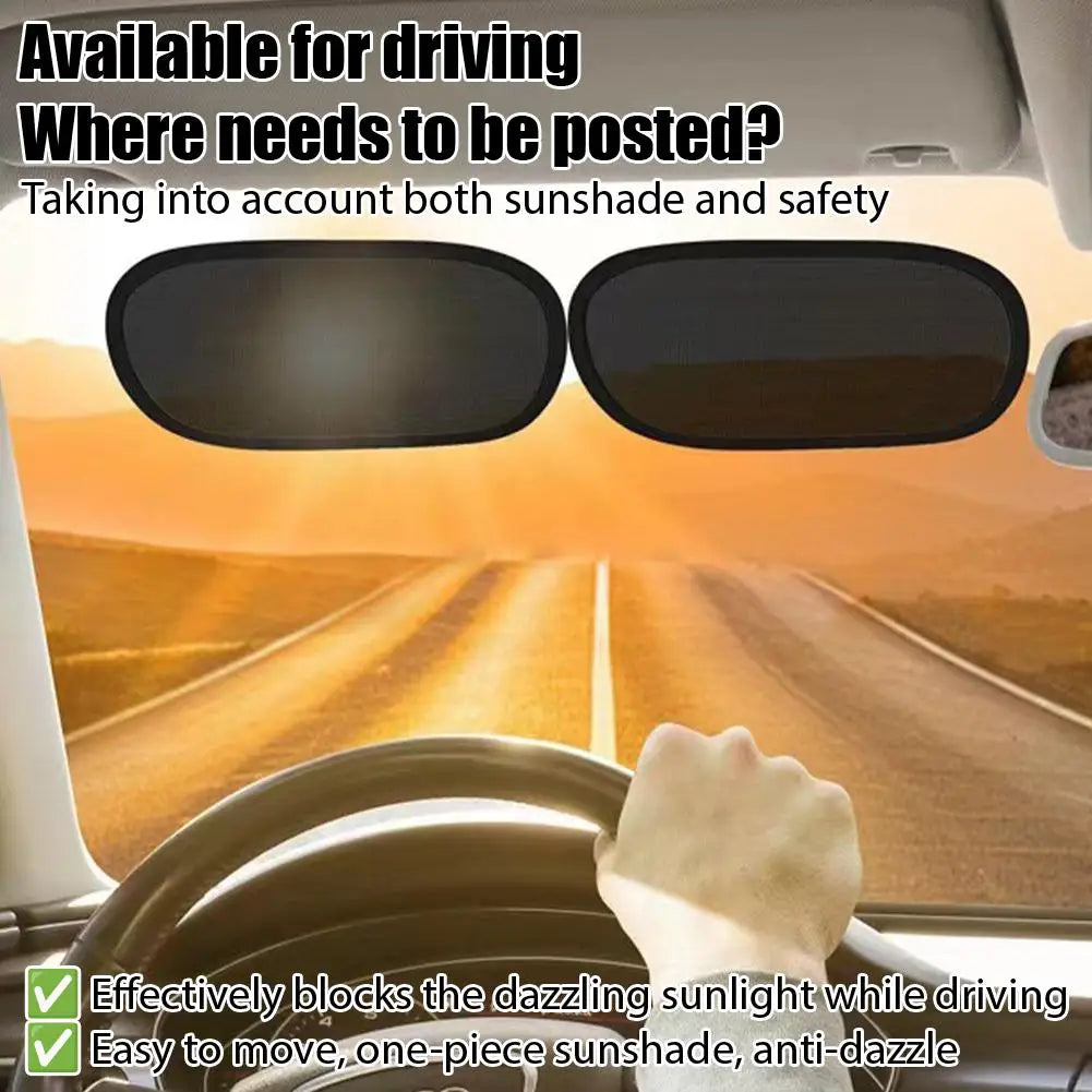 2pcs Summer Car Mini Small Shading and Anti-static Film Car Side Window Sun Protection and Heat Insulation Sunshade Cover HIP
