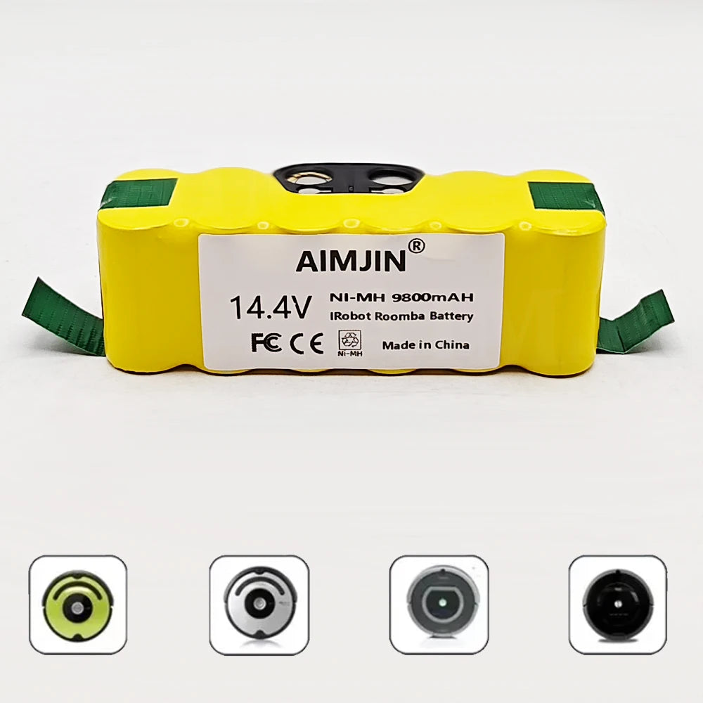 14.4V 9800mAh NiMH Battery for iRobot Roomba 500–900 Series Vacuum Cleaner Battery HIP
