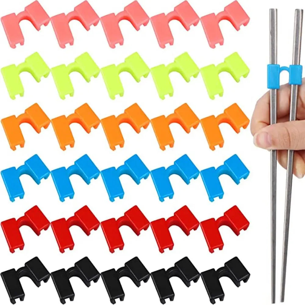 5Pcs Plastic chopsticks clip Chopsticks Aid Training Covers Chopstick Holders Chopstick Clamps Sushi Chopsticks Kitchen Tools HIP