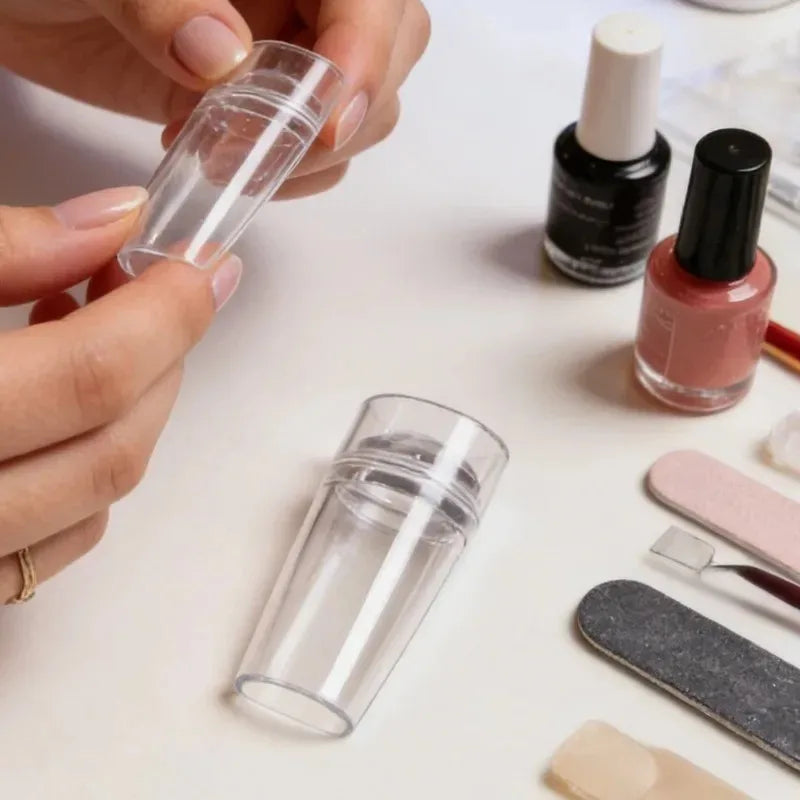 Transparent Silicone Nail Stamper & Scraper Kit | HIP Nail Stamping Kit HIP
