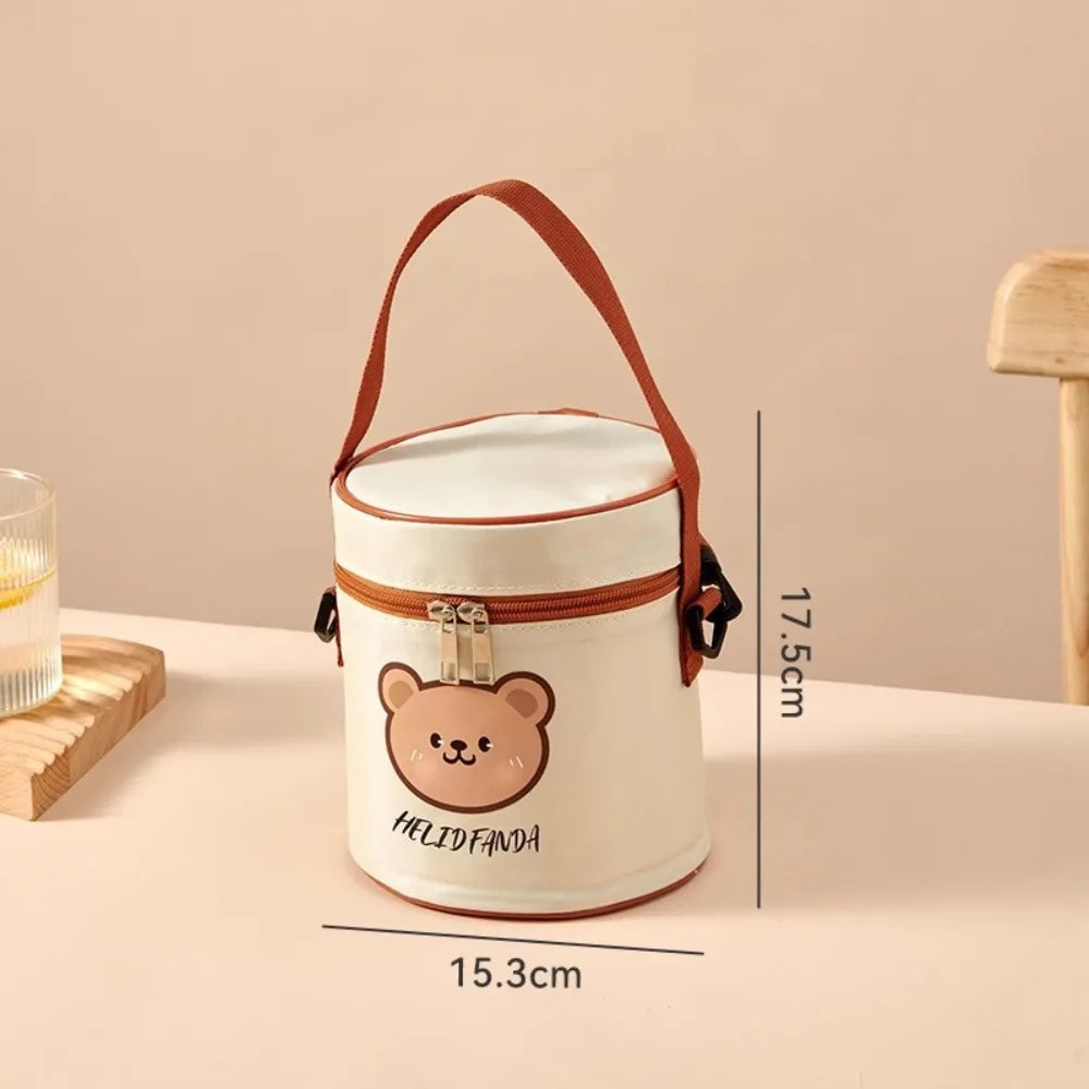 Cute Bear Insulated Lunch Bag – Waterproof Thermal Tote Insulated Lunch Bag HIP C