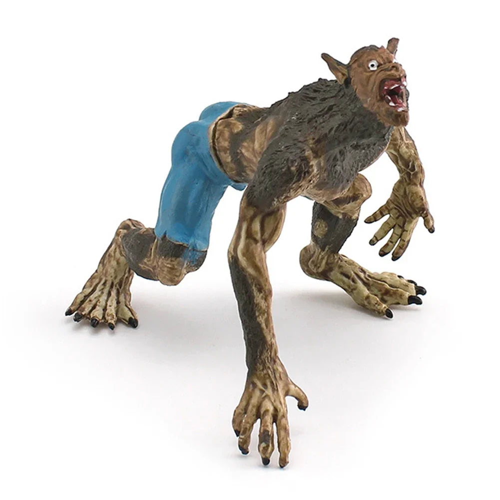 Creative Mythical Monster Figurine Battle Beast Action Figure Realistic Lion Snowmen Cattle Fantasy Model for Kids Gifts HIP 03