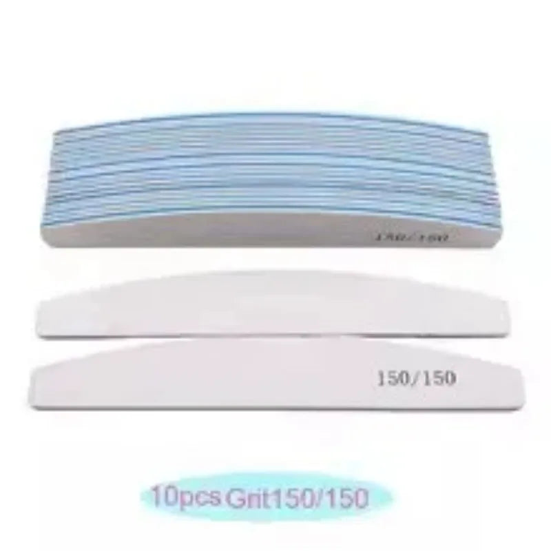 Professional Moon Nail File Set – 5–15 Pc, 80–240 Grit Nail File Set HIP