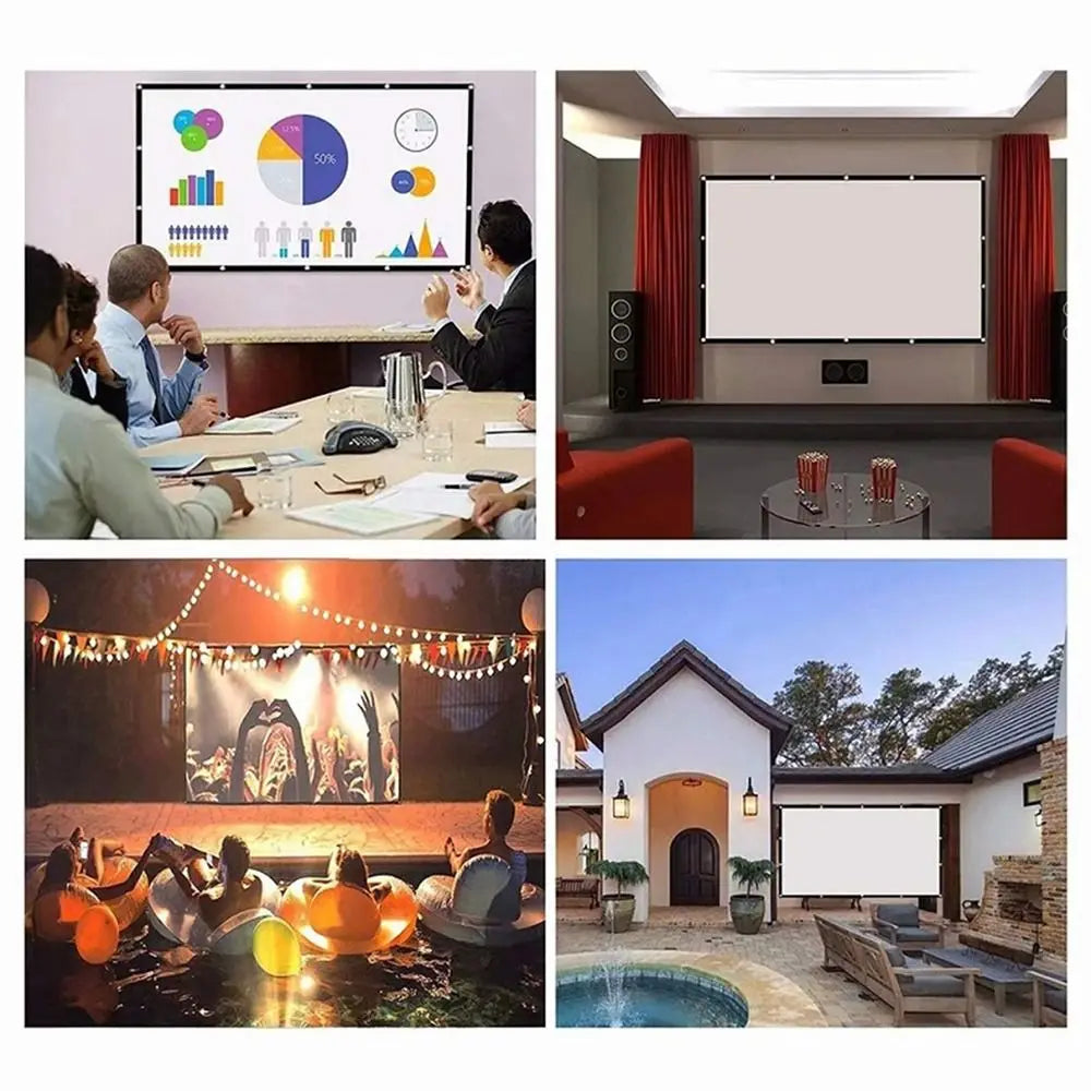 Anti-Light Projector Screen Curtain | 60–150 Inch | HIP Projection Screen Curtain HIP