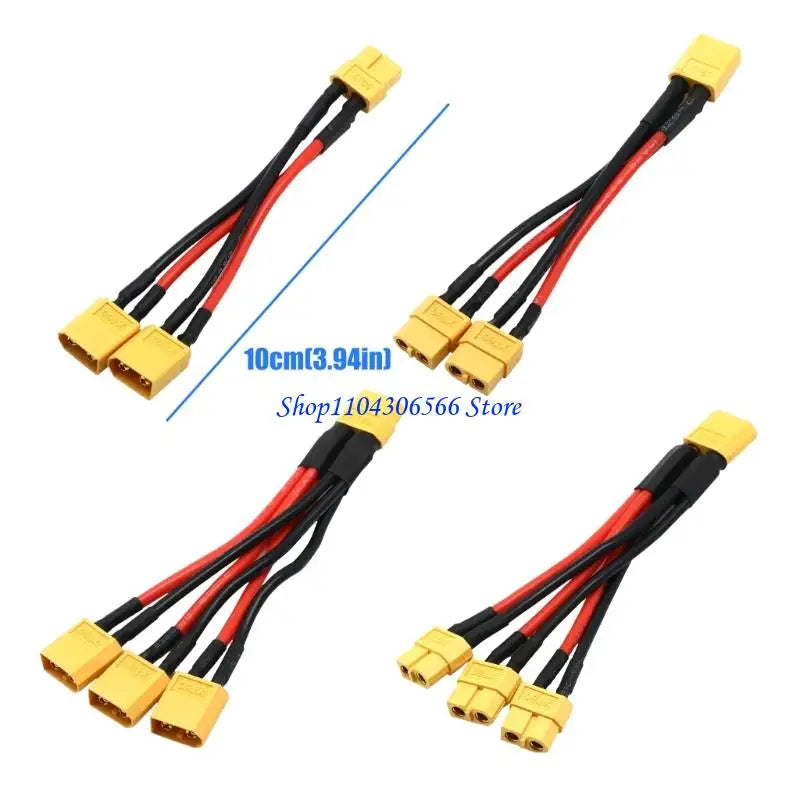 Parallel Battery Adapter Cable – 14 AWG RC Hobby Connector Battery Adapter Cable HIP