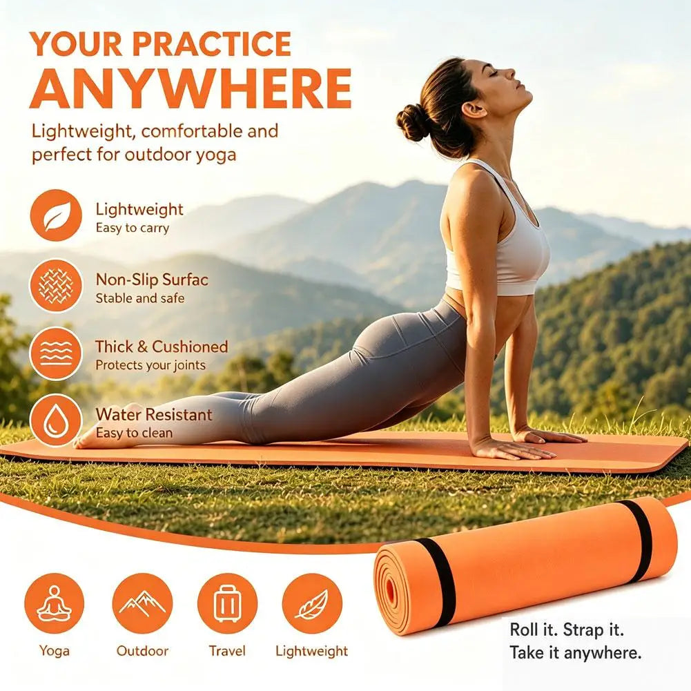 Nonslip Exercise Fitness Pilates Mat Moisture Proof Tent Accessories Ordinary Extension And Widing Mat for Camping Picnics HIP