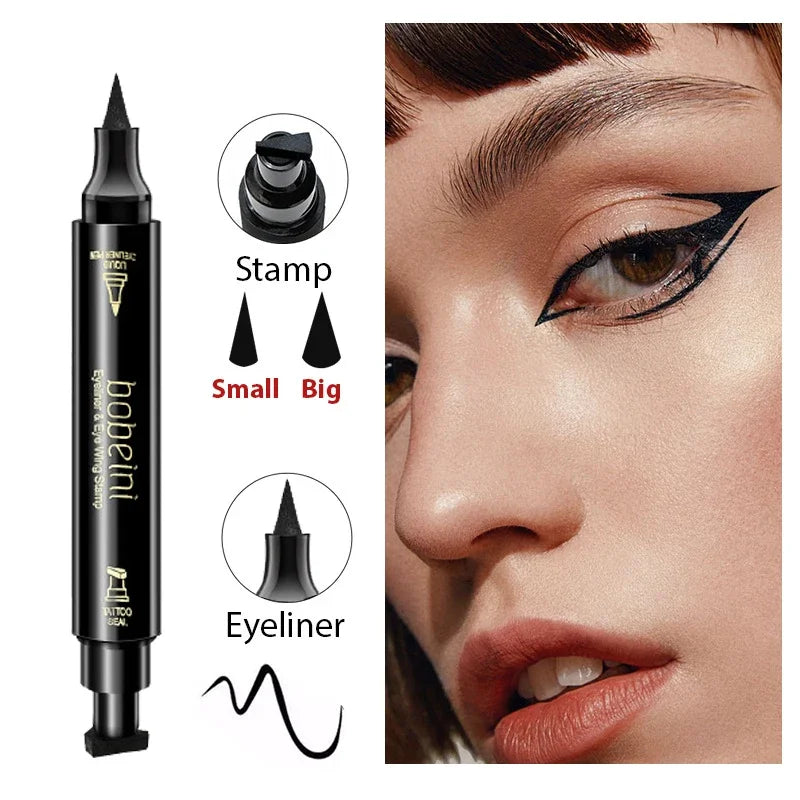 Double-Ended Stamp Eyeliner Pen – Waterproof Wing Liner Liquid Eyeliner Pen HIP