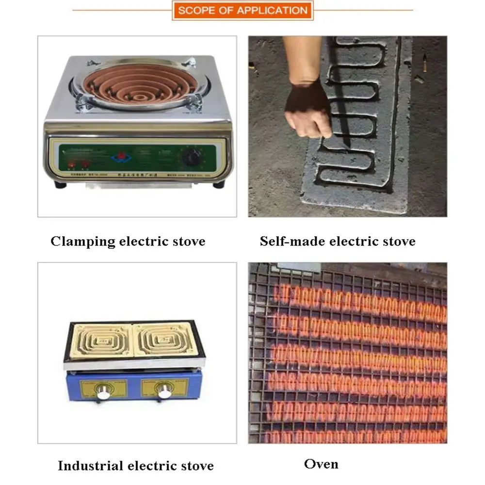 220V Heating Element Coil Wire 300W–3000W | Max 600°C Heating Element Wire HIP