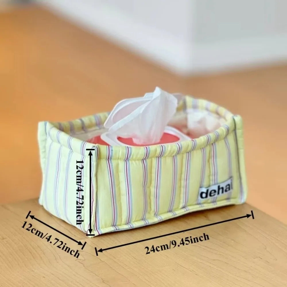 Korean Quilted Fabric Storage Basket – Desktop Organizer Fabric Storage Basket HIP