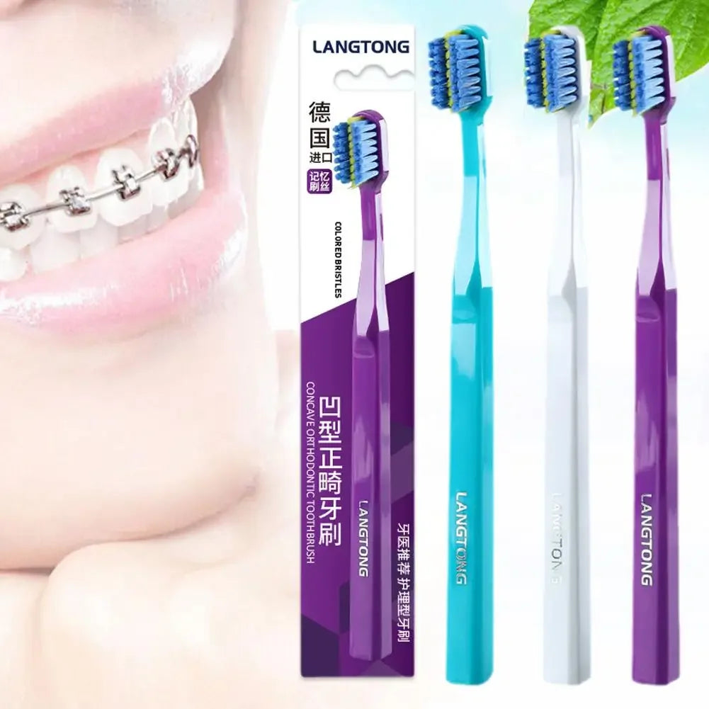 RUZOFO Orthodontic Toothbrush – Soft Bristle for Braces Orthodontic Toothbrush HIP