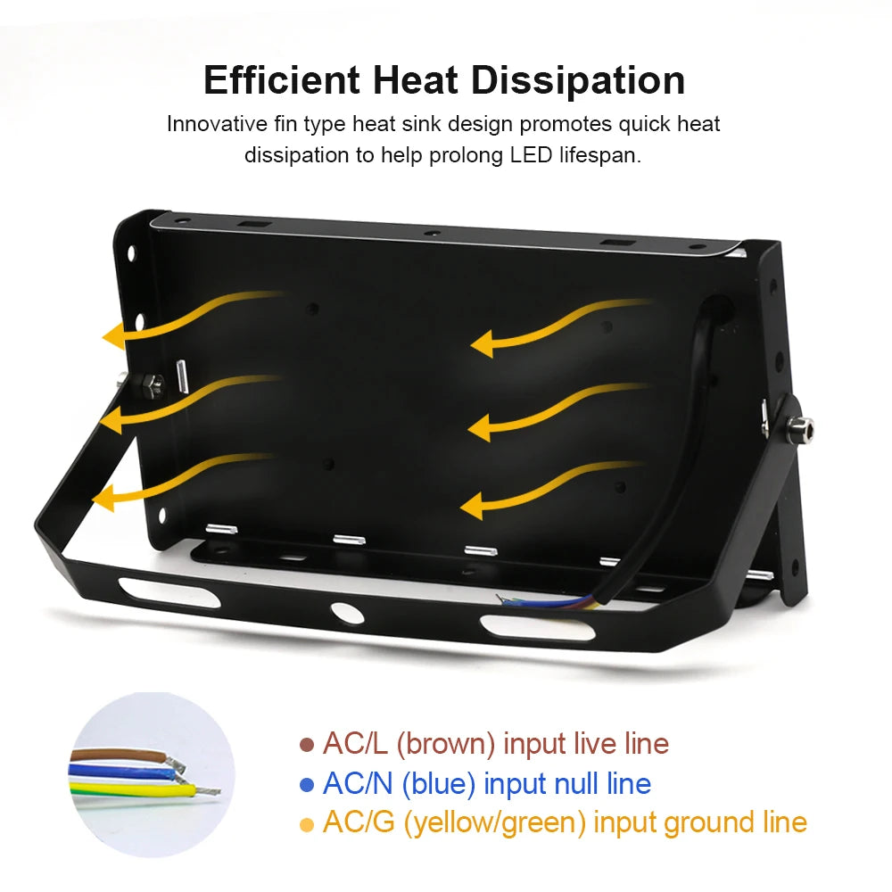 YNL 50W 100W 150W LED Flood Light IP65 Waterproof Outdoor LED Flood Light HIP