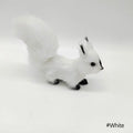 Mini Simulation Squirrel Plush Animal Ornament Christmas Table Decorations Children Birthday Gift Cute Squirrel Miniatures Craft HIP WHITE