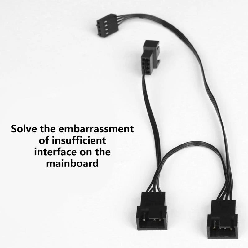 4-Pin PWM Fan Splitter Cable – 1 to 3 Way Speed Control PWM Fan Splitter Cable HIP