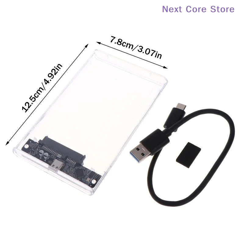 USB-C 2.5" SATA Hard Drive Enclosure – 5Gbps HDD & SSD Case Hard Drive Enclosure HIP