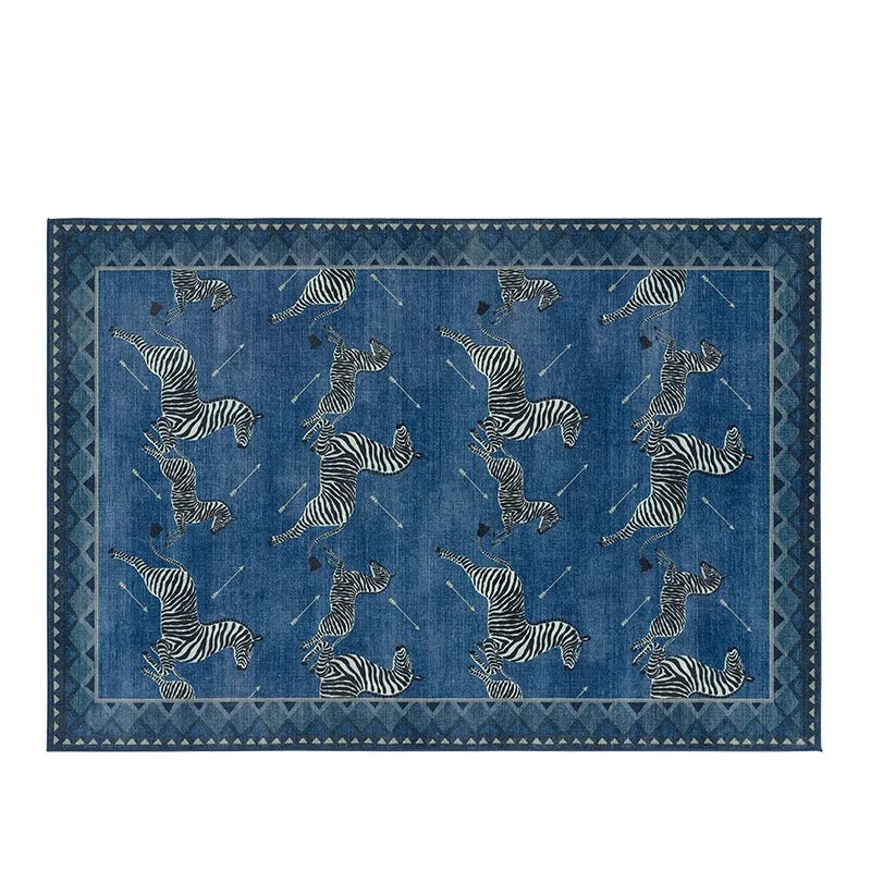 Large Soft Non-Slip Area Rug – Retro Cheetah Pattern, Washable Area Rug HIP GU6269-YZ Customizable size