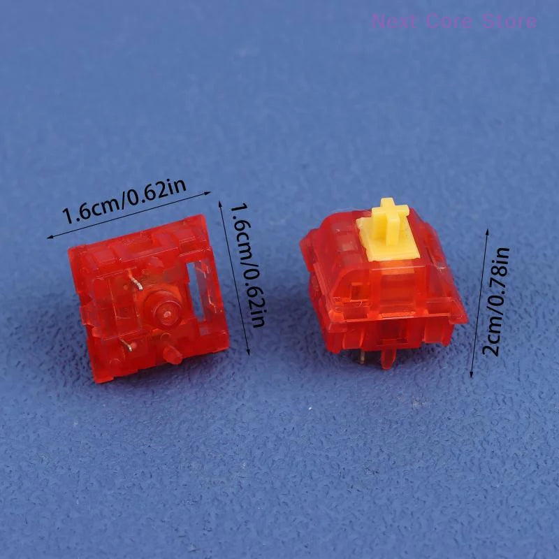 5-Pack Y2 Linear Switches – RGB Mechanical Keyboard 32g–53g Keyboard Switches HIP