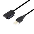SATA to USB 3.0/2.0 13-Pin Adapter Cable for Laptop DVD Drive SATA USB Adapter Cable HIP USB2.0 0.25m